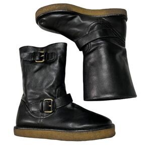 Stella McCartney Women's Black Rare Winter Leather Boots Size 36